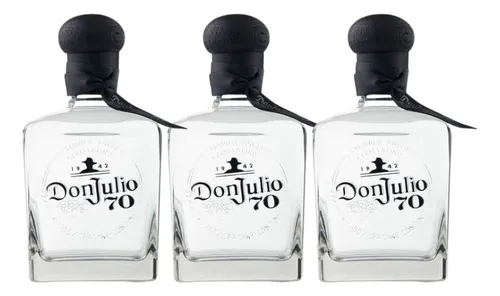 comprar Tequila Don Julio 70 Añejo Cristalino 700ml (3 Botellas)