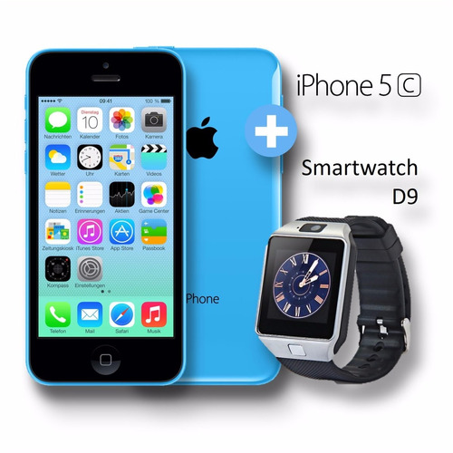 iPhone 5c 16 Gb Caja Precintada Gtía 1 Año + Smartwatch D9