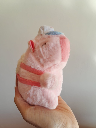 Llavero Peluche Capibara. Bag Charm Para Cartera Mochila Rosa Claro