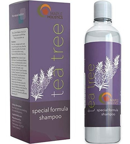 Tea Tree Champú Para La Caspa Moderada Con Argán, Jojoba Y L