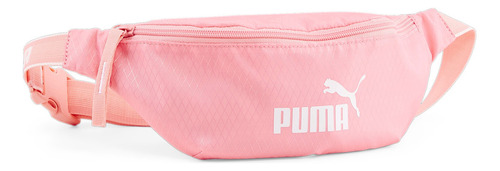 Cangurera Puma Core Base Logo Estampado Para Mujer Acabado de los herrajes Niquel Color Rosa Color de la correa de hombro Rosa Diseño de la tela Liso