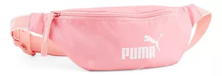 Cangurera Puma Core Base Logo Estampado Para Mujer Acabado de los herrajes Niquel Color Rosa Color de la correa de hombro Rosa Diseño de la tela Liso