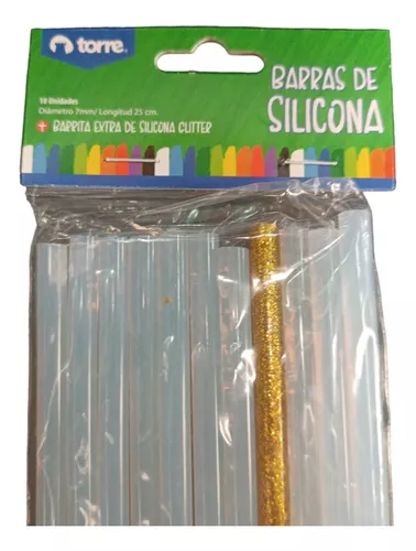 Barras De Silicona Colores 7mm 19cm 6un