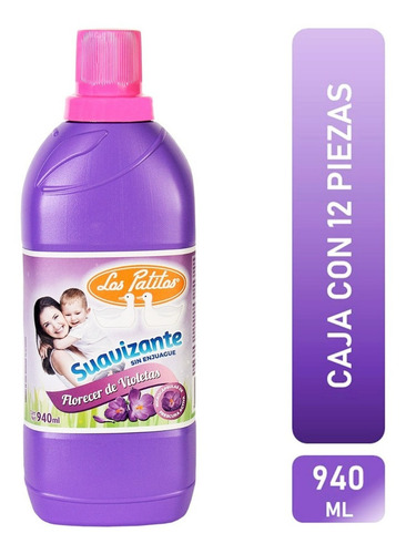 Suavizante Los Patitos Florecer D Violetas Caja 12 Pz 920 Ml