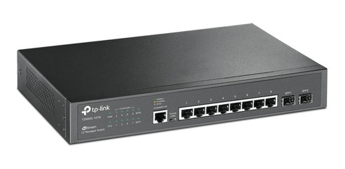 Imagem 2 de 5 de Switch Hub Gigabit Gerenciável Tl-sg3210 8 Portas 2 Sfp