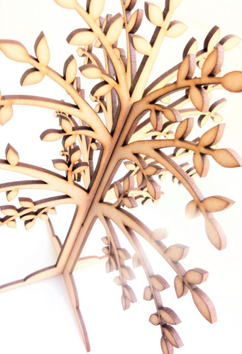Imagen 2 de 7 de Árbol 30cm Kit X 10 U - Mdf / Fibrofacil