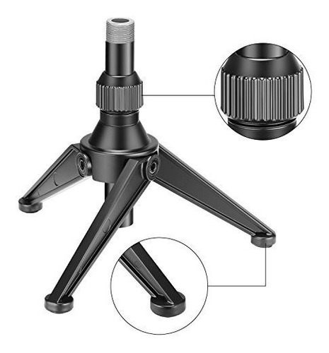 Soporte Neewer - Trípode Para Micrófono De Escritorio Pleg