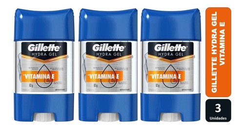 Pack X 3 Desodorante Hydra Gel Gillette Vitamina E