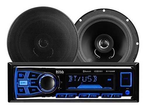 Jefe De Audio Single Din Bluetooth Dm Paquete De Recibidor