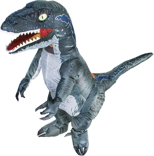 Disfraz Inflable Jurosaica,disfraz De Dinosaurio Adulto,velo