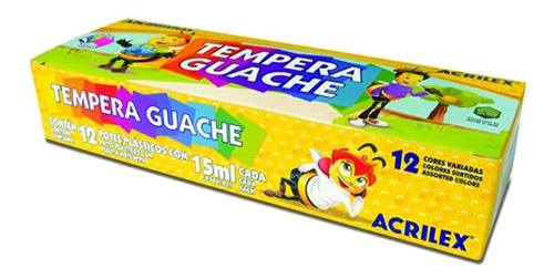 Tempera Guache C/12 Cores Acrilex