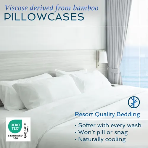 Juego De Funda De Edredón Hotel Sheets Direct, 100% Bambú, K
