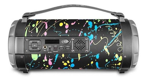 Imagem 2 de 5 de Caxa De Som Pulse Bazooka 120w Bt/aux/sd/usb/fm Led Sp362
