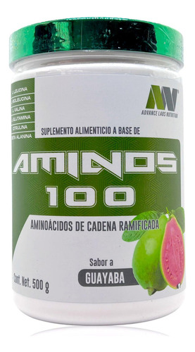 Aminos 100 Guayaba 100 Serv 500 Gr Advanced Nutrition