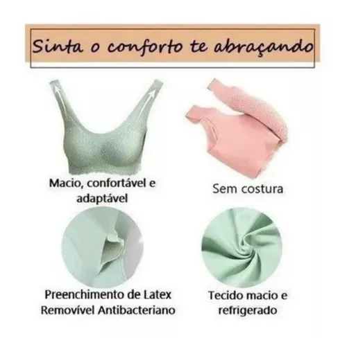 Imagem 10 de 10 de Sutiã Confort 5d Sem Costura P Ao Plus Size - Sutian Push Up