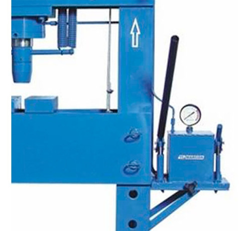 Prensa Hidráulica 100 Ton Com Auxiliar 15 Ton 4208 Marcon Cor Azul