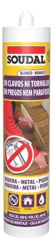 Adhesivo No Más Clavos Ni Tornillos Soudal 280ml