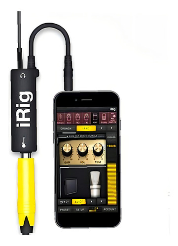Adaptador de Substituição Tuimiyisou para Interface de Guitarra Irig, Cor Preta, para Interface de Áudio de Telefone, Guitarra, 5 Unidades