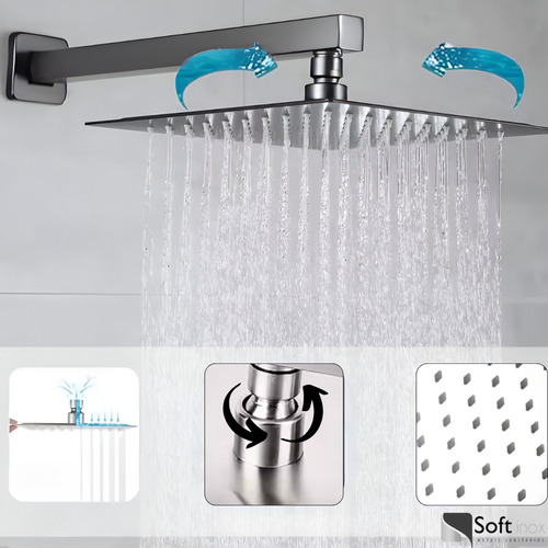 Ducha Chuveiro 30x30 Cromada Piscina Jardim + Ralo +registro