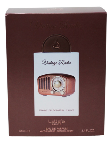 Perfume Vintage Radio Lattafa Pride 100ml Unisex