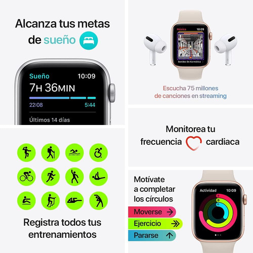 Apple Watch Se 40mm 2020 A2351 Aluminio 32gb Gps + Bluetooth (Reacondicionado)