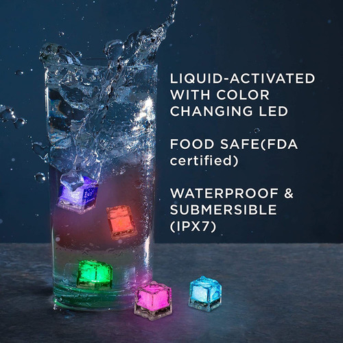 I Cubitos De Hielo Iluminados, 40 Unidades De Luces Led De