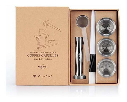 Capsula Nespresso Reutilizable Vaina Rellenable Acero