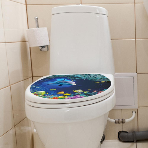 Calcomanías De La Tapa Del Inodoro Pegatinas Del Asiento Del