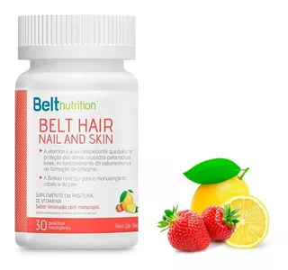 Belt Hair Nail And Skin Limonada Com Morangos Mastigável