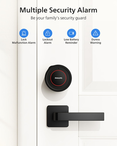 Smart Lock Philips Wi-fi Com Teclado, Entrada De Impressão D