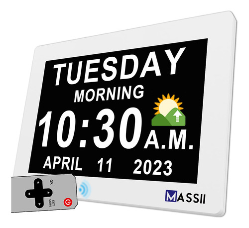 Reloj Digital Con Fecha Y Semana Para Personas Mayores, Cale
