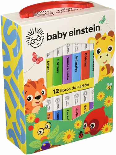 Baby Einstein Biblioteca 12 Libros De Cartón