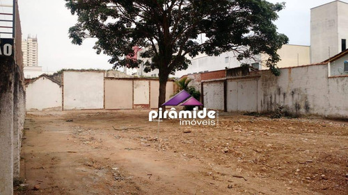 Imagem 4 de 8 de Terreno, 560 M² - Venda Por R$ 2.000.000,00 Ou Aluguel Por R$ 8.000,00/mês - Centro - São José Dos Campos/sp - Te1452