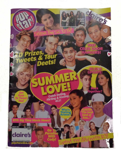 Si Envio One Direction Revista 8 Posters, Selena Trivias Ve!