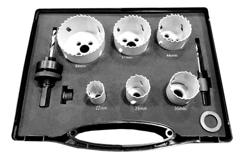Juego. De Cortacírculos Bimetal M3 8 Pzas. - Knova