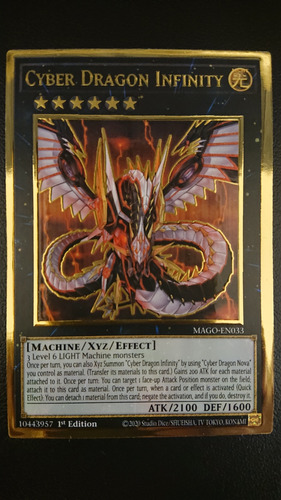 Yugioh Cyber Dragon Infinity Mago-en033 Premium Gold