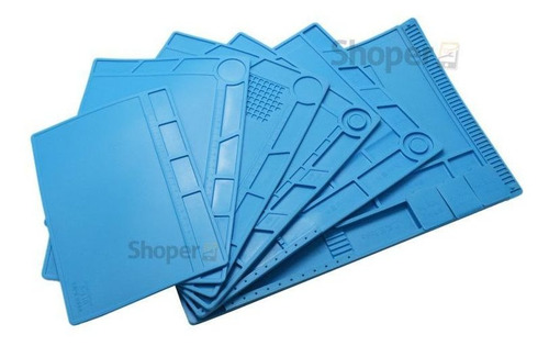 Manta Antiestatica Esd Resistente Ao Calor 350x250 S-130 Pro Cor Azul