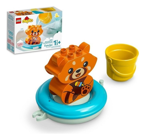 Kit Lego Duplo Diversión En Baño Panda Rojo 10964 5 Piezas