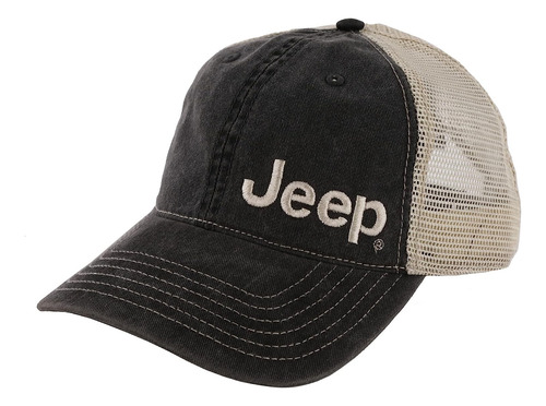 Gorra Trucker Jeep Garment Washed - Negro