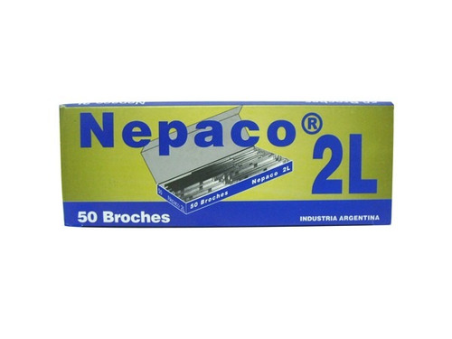 Broches Nepaco Nº2l Largos X 50 Metalicos