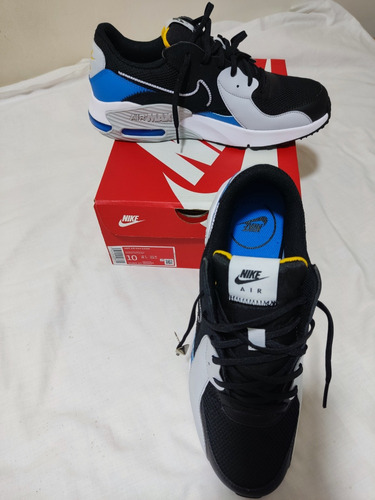 Zapatillas Nike Aire Max Excee, Color Azul, Gris Y Negro