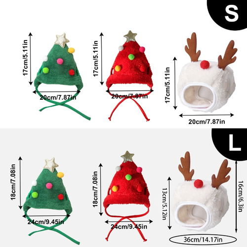 Gorro Con Forma De Árbol De Navidad Para Decoración De Masco