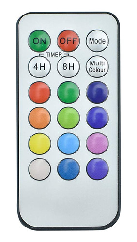 Vela Llama 18 Tecla Control Remoto Para Cambiar Color Led 24