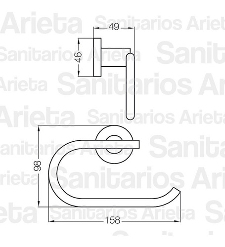 Imagen 4 de 8 de Kit Accesorios Arizona Libby Fv 10 Piezas Cromado Cs6835