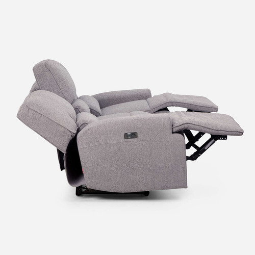 Rosen Sofá Reclinable 3 Cuerpos Eléctrico Jagger Gris