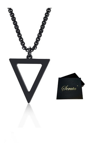 Collar Hombre Diseño Triángulo Premium Regalo Serata