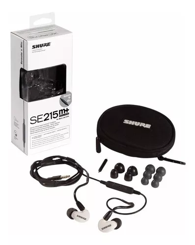 Shure Se215m+spe Auriculares Intraurales Con Microfono Color Blanco