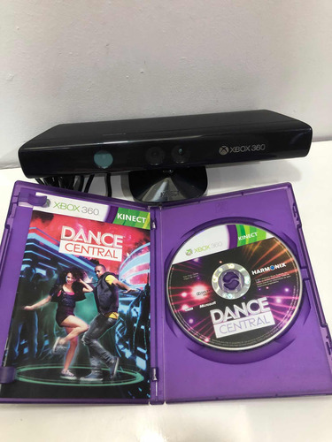 Sensor Kinect Xbox 360 + Jogo Kinect Dance Central Original (Recondicionado)