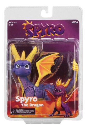 Neca Spyro Figura Articulada 7 Polegadas Spyro O Dragão