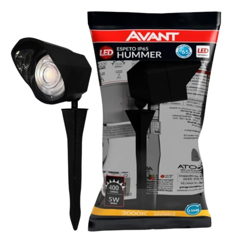 Espeto Hummer Ip65 Led 5w Indicado Para Jardim Avant Bivolt Cor Da Luz Branco-quente